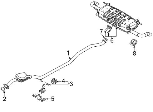 2025 Mazda CX-70 Exhaust Components