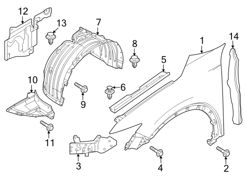 2025 Mazda CX-50 Fender & Components