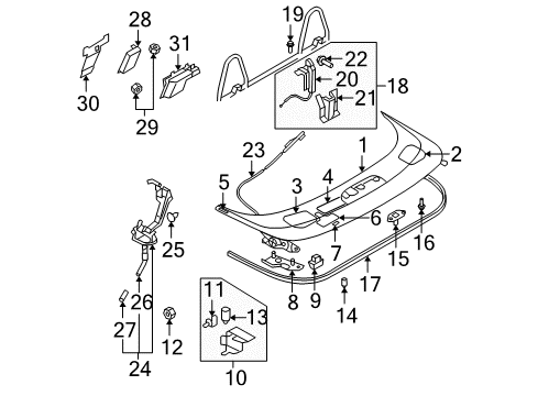 2014 Mazda MX-5 Miata Convertible Top Diagram 2