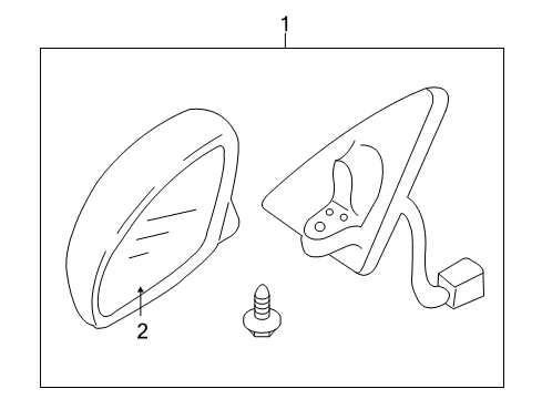 2011 Mazda Tribute Outside Mirrors Diagram
