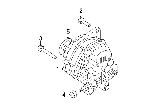 2013 Mazda 2 Alternator