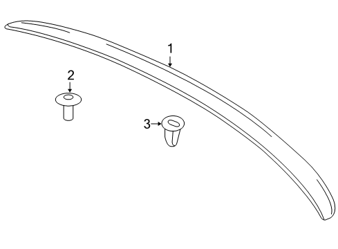 2006 Mazda RX-8 Spoiler Diagram for FE15-51-960B-80