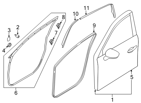 2025 Mazda CX-5 Door & Components Diagram