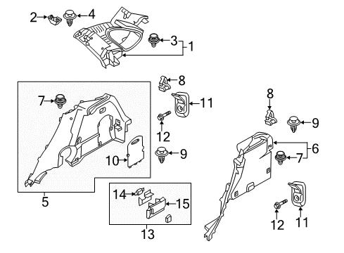2021 Mazda CX-3 Interior Trim - Quarter Panels