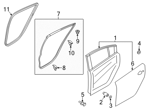 2016 Mazda 6 Door & Components Diagram 2