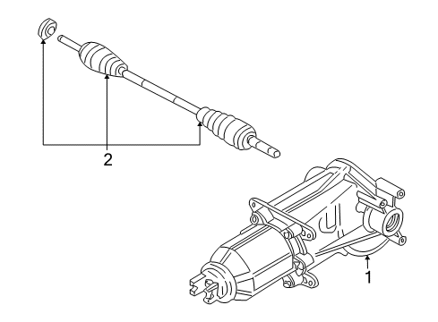2010 Mazda Tribute Axle & Differential - Rear Diagram 2