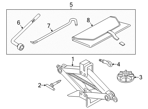2014 Mazda 3 Jack & Components