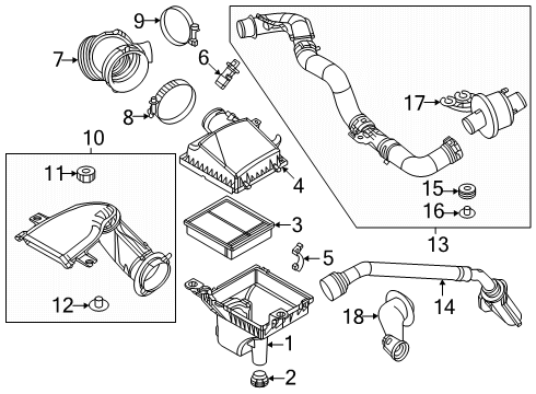 2025 Mazda CX-70 Air Intake Diagram 3