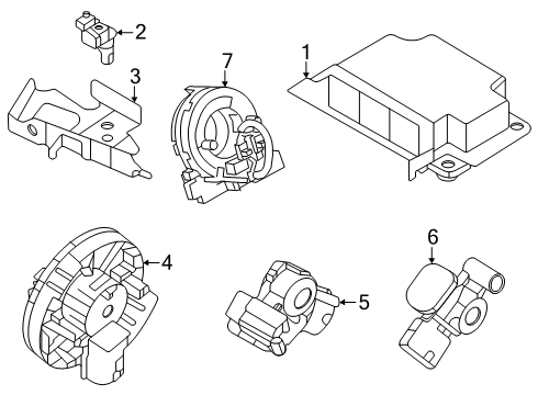 2024 Mazda CX-90 Air Bag Components