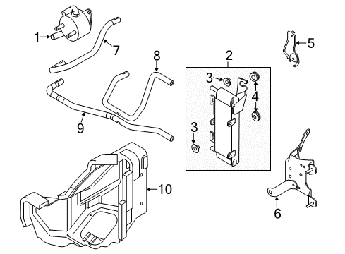 2010 Mazda 3 Trans Oil Cooler - Belts Diagram 2