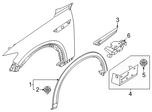 2025 Mazda CX-70 Exterior Trim - Fender