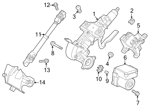 2025 Mazda CX-50 Steering Column Diagram