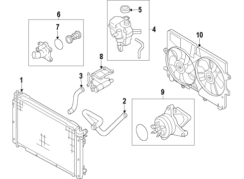 2010 Mazda Tribute Cooling Fan Diagram 5
