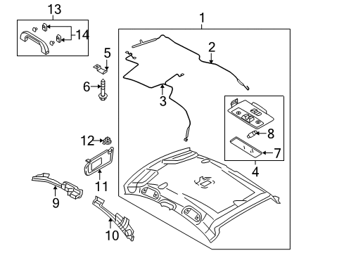 2004 Mazda 3 Interior Trim - Roof