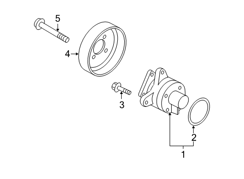 2010 Mazda CX-7 Water Pump Diagram 2