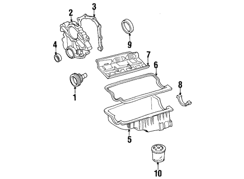 1995 Mazda B4000 Engine Parts Diagram