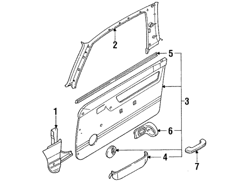 1992 Mazda 323 Cowl Trim