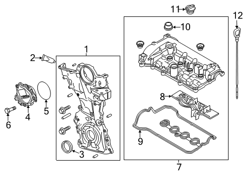 2016 Mazda 6 Valve & Timing Covers Diagram