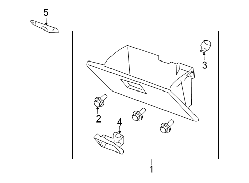 2010 Mazda Tribute Glove Box Diagram 2