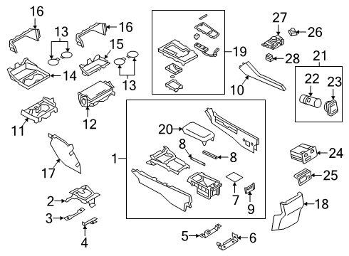 2025 Mazda 3 Center Console Diagram 4