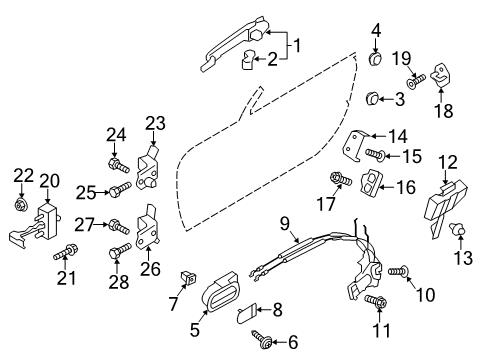 2012 Mazda MX-5 Miata Door Diagram