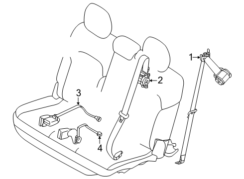 2024 Mazda CX-90 Third Row Seat Belts