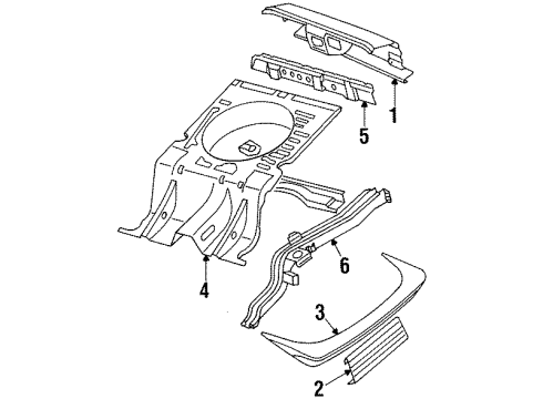 1985 Mazda RX-7 Rear Body