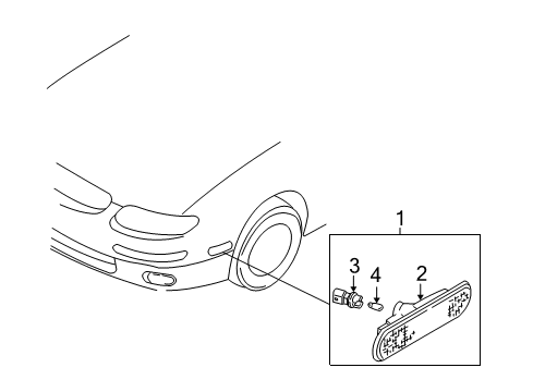 1996 Mazda Millenia Side Marker Lamps Diagram