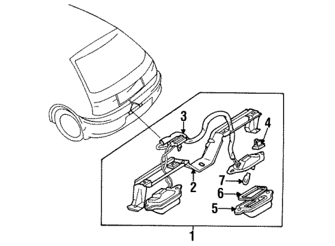 1992 Mazda 323 License Lamps