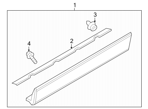 2016 Mazda CX-9 Exterior Trim - Rear Door Diagram