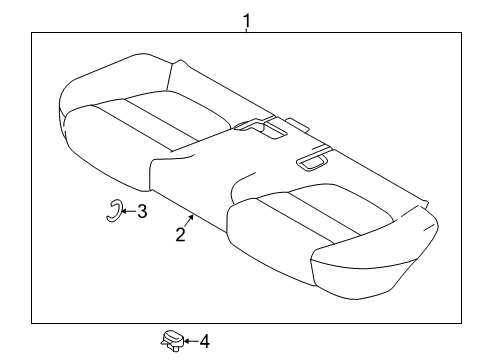 2018 Mazda 3 Rear Seat Components Diagram 3