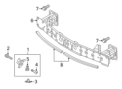 2019 Mazda 3 Bumper & Components - Front Diagram 3
