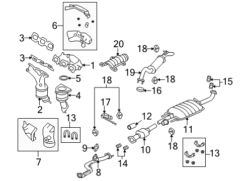 2009 Mazda Tribute Exhaust Manifold Diagram
