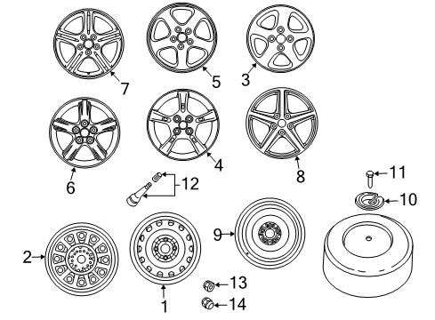 2001 Mazda Protege Wheels Diagram