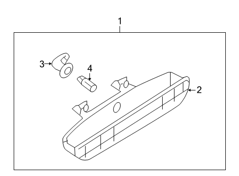 2004 Mazda 3 High Mount Lamps Diagram