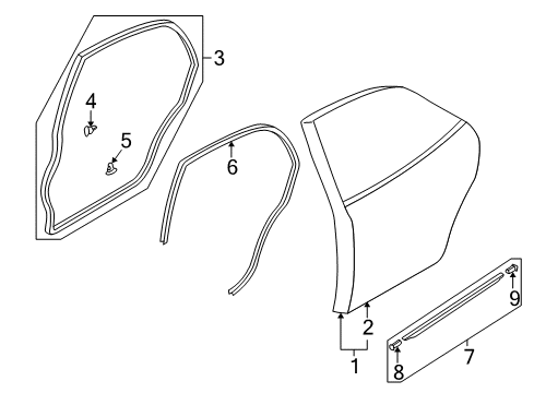 2002 Mazda Protege5 Door & Components Diagram 2