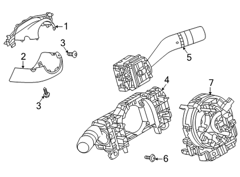2024 Mazda CX-30 Shroud, Switches & Levers