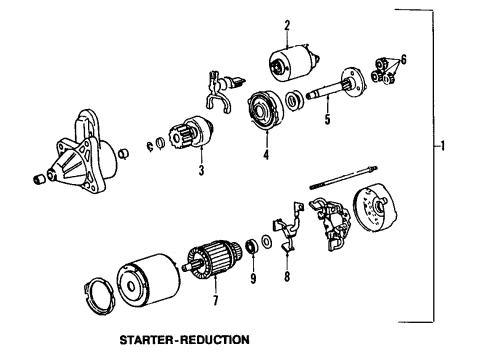1989 Mazda 323 Starter Diagram 2