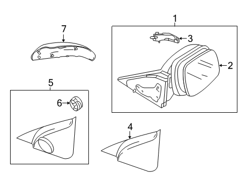 2013 Mazda 3 Outside Mirrors Diagram