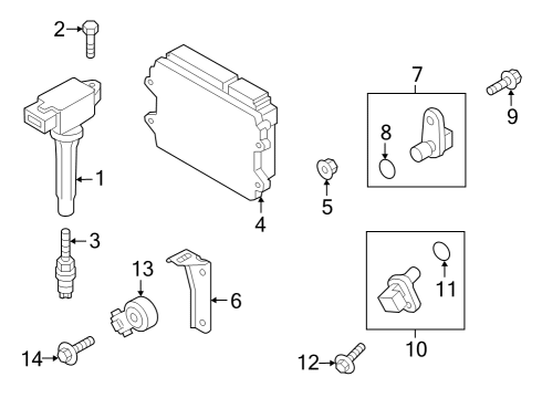2025 Mazda CX-50 Module, Powertrain Control Diagram for PY59-18-881A