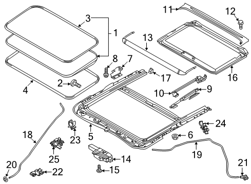 2016 Mazda 6 Sunroof Diagram