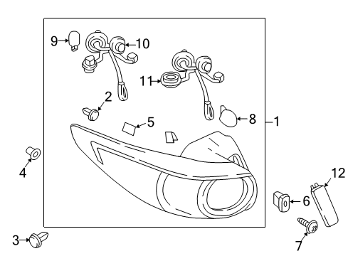 2019 Mazda CX-5 Bulbs Diagram 2