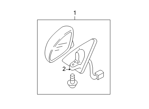 2002 Mazda Tribute Outside Mirrors Diagram