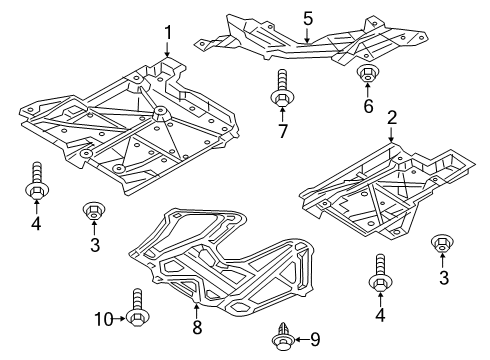 2020 Mazda CX-3 Splash Shields Diagram 2