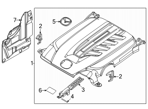 2025 Mazda CX-70 Engine Appearance Cover