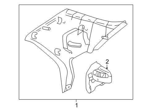 2001 Mazda 626 Interior Trim - Quarter Panels