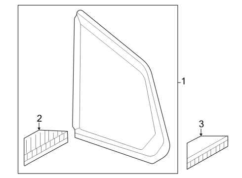 2025 Mazda CX-50 Glass & Hardware - Quarter Panel