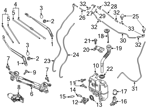 2016 Mazda CX-9 Wipers Diagram