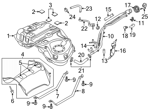 2023 Mazda CX-5 Fuel System Components Diagram