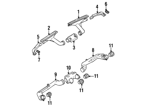 1994 Mazda Miata Air Distribution System
